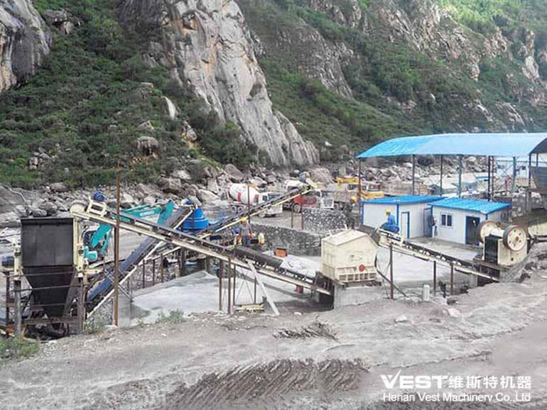 30-60tph Limestone Stone Crushing Line