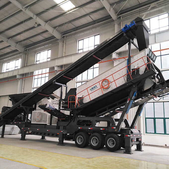 Tyre Mobile Impact Crushing Plant