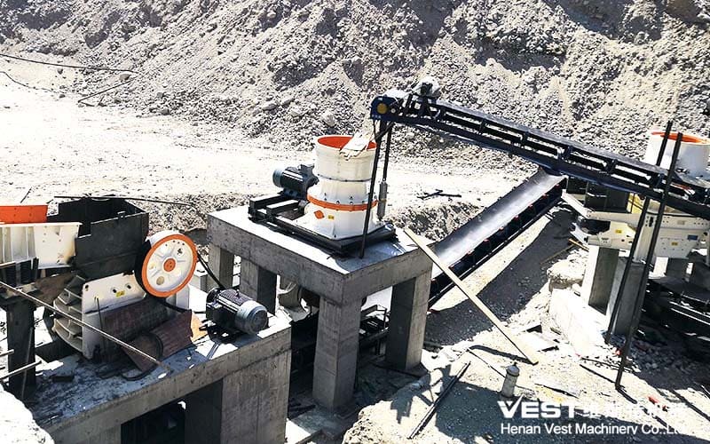 Stone crushing and sand making production line