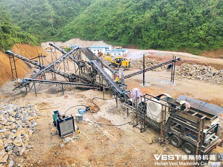 100-150tph  Rock Mobile Crushing Plant