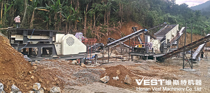 100-150tph  Rock Mobile Crushing Plant