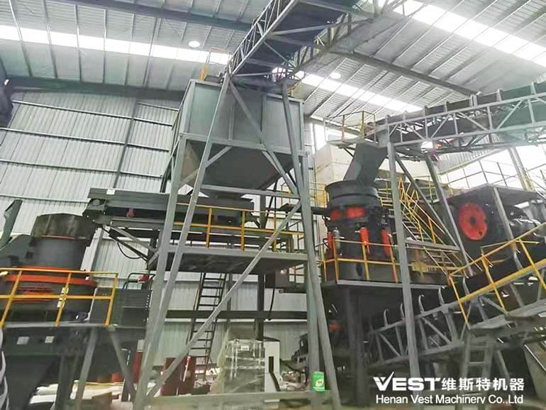 Pebbles Stone Crushing Plant 50-100tph