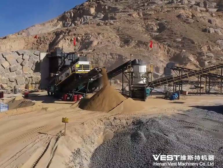 300-400tph Granite Mobile Crushing Plant